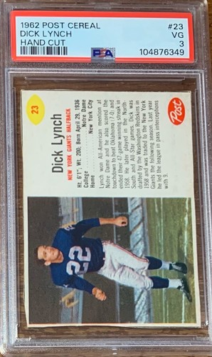 1962 Dick Lynch #23