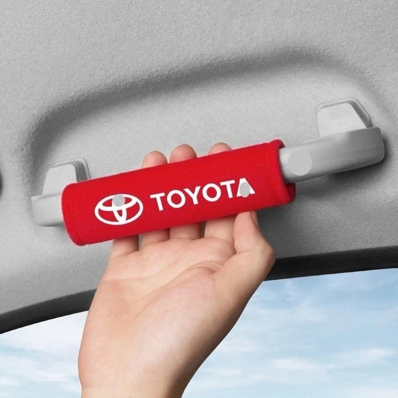 4X suitable for Toyota Car Roof Handle Armrest Protective Accessories black/red Foto 2 de 4