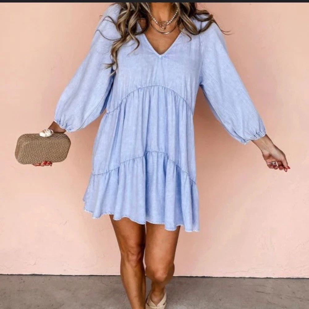 homecoming nails for blue dress Shop ALMINA DRESS in True Navy main image 1
