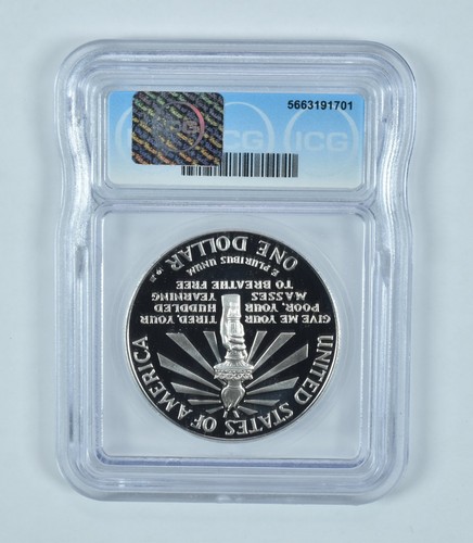 1986-S Statue Of Liberty Commemorative Silver Dollar PR70 DCAM ICG *8165 - Picture 2 of 5