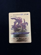 Umbreon & Darkrai GX Tag Team Sun and Moon Black Star Promo Gold Pokemon Card
