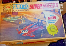 Vintage Scalextric Set super speed 8 C553 Nice Box Art