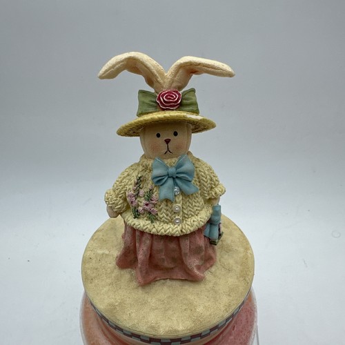 Vntg Yankee Candle JELLYBEAN Cantaloupe Honeydew + Easter Bunny Topper RARE 22oz - Picture 8 of 17