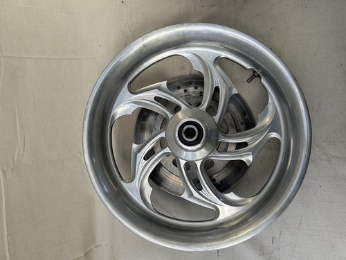 Harley Softail  Performance Machine Rival Chrome Front & Rear Wheels 16″ x 3.5″  - Picture 8 of 12