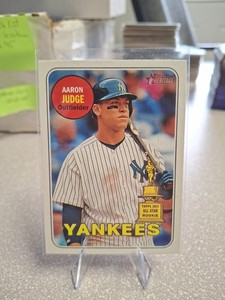 2018 TOPPS HERITAGE AARON JUDGE ALL-STAR GOLD ROOKIE CUP NY YANKEES #25 