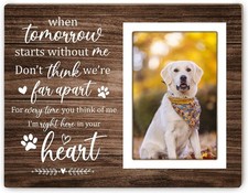 Pet Memorial Picture Frame, Dog Cat brown