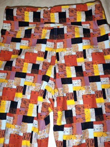 LuLaRoe Leggings Kids S/M NWOT 1960's Style Colorblocks NEW OS - Picture 2 of 3
