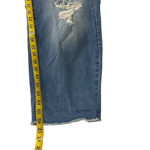 Pantalones de mezclilla para mujer Torrid talla 26 desgastados pierna recta rock festival elásticos - Imagen 6 de 12