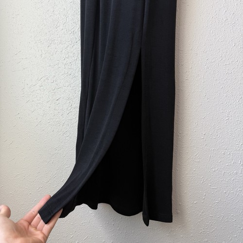 Maxi Vestido Body-con Vintage Años 90 Charlotte Russe Rosette Suave Gótico Negro Wms M - Imagen 9 de 16
