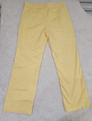 JM Collection Womens Yellow Stretch Boot Cut High Rise Pants Sz 12 - Picture 9 of 9
