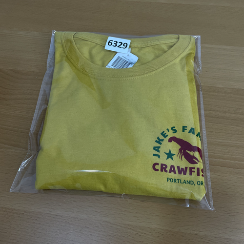Jake's Famous Crawfish T-Shirt Large gelb Iconic Tee Fruit of the Loom - Bild 10 von 10