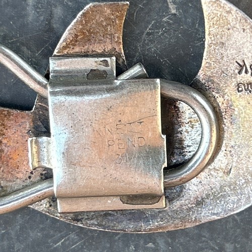 SCHLÜSSELRING INDIANER NAVAJO STERLING BÄR SIGNIERT BK 17 GRAMM 2 3/4 ZOLL - Bild 10 von 11