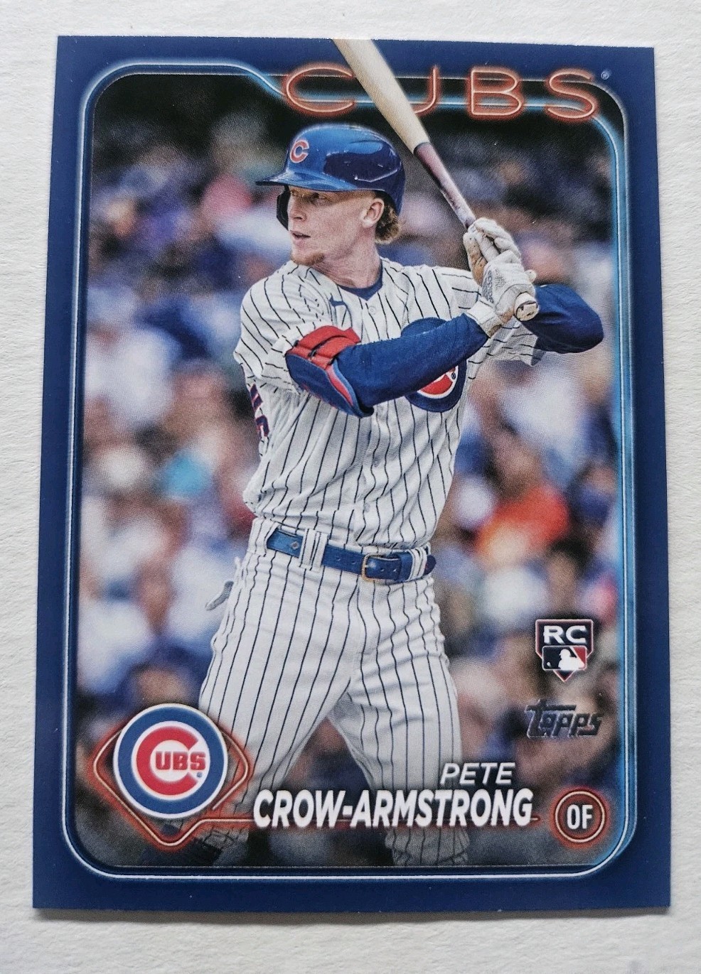 2024 Topps Series 2 - Pete Crow-Armstrong #407 Royal Blue Parallel Rookie RC