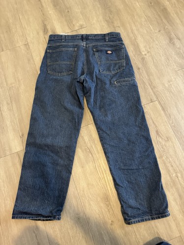 Pantalones de Carpintero Dickies Calce Relajado Para Hombre Talla 32x38 Azul Denim Jeans Ropa de Trabajo - Imagen 5 de 5