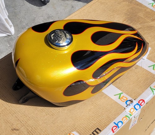 Harley Flamed Gas Tank Sportster Chopper  Custom - Picture 2 of 7