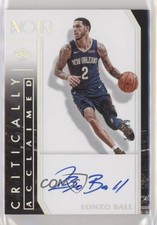 2019 Panini Noir Critically Acclaimed Signatures /99 Lonzo Ball #CA-LZO Auto 6kg