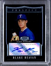 BLAKE BEAVAN RC 2007 BOWMAN STERLING CHROME BLACK REFRACTOR ROOKIE#13/25-RANGERS