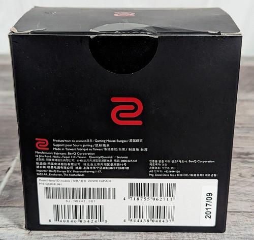 BenQ Zowie CAMADE Red Mouse Bungee, Dual Height Setting, Weighted Base - Picture 2 of 5