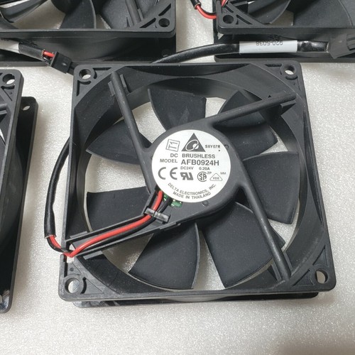 Lot of 5 Pcs. - DELTA ELECTRONICS AFB0924H 24VDC 0.20A BRUSHLESS DC TUBAXIAL FAN - Picture 2 of 5