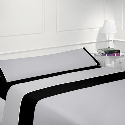juego de sabanas baratas cama de 90 bajera lisa encimera funda de almohada - Imagen 8 de 12