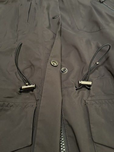 Ralph Lauren RLX67 Womens Size Medium Alpine Rain Hooded Jacket Black - Picture 6 of 12