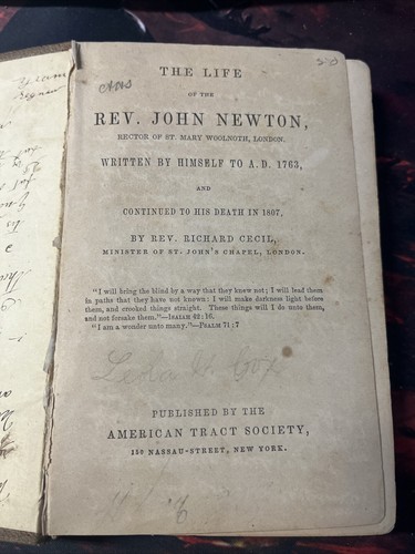 The life of The Rev John Newton- written By himself cont'd by Rev Richard Cecil - Picture 2 of 14