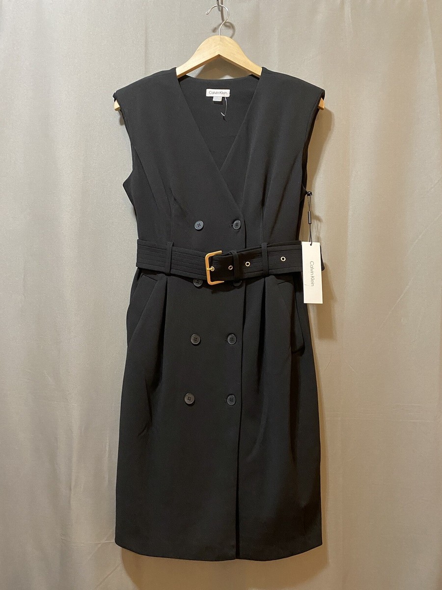 Calvin klein trench dress online