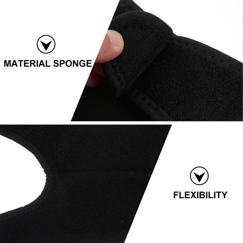 1 Paar Kniebandage Kniebandage stabil bequem schützend Knieschützer schwarz - Bild 9 von 12