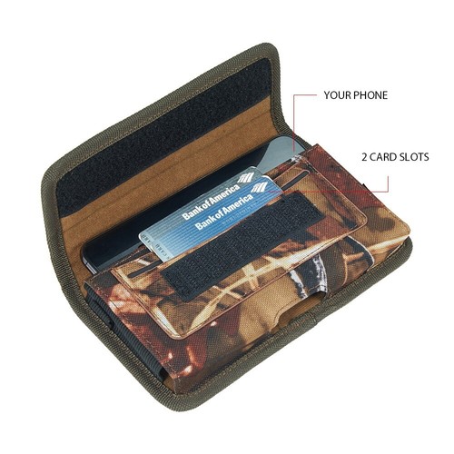 Extra Large Pouch Belt Clip HORIZONTA Holster Carrying Case for Phones- 2 Size - Picture 9 of 59