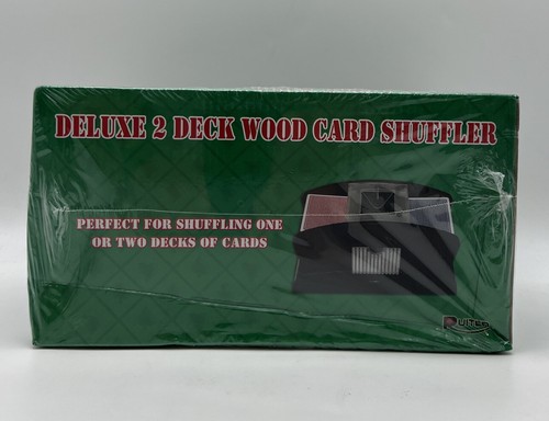 Ruiten Electric Wooden 2 Deck Card Shuffler One/Two Deck Card Shuffle - Picture 4 of 6
