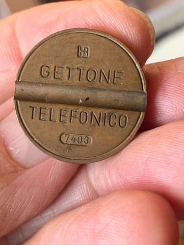 Gettone telefonico IPM,  numero di serie 7403  (marzo 1974)  - usato - - Foto 1 di 2