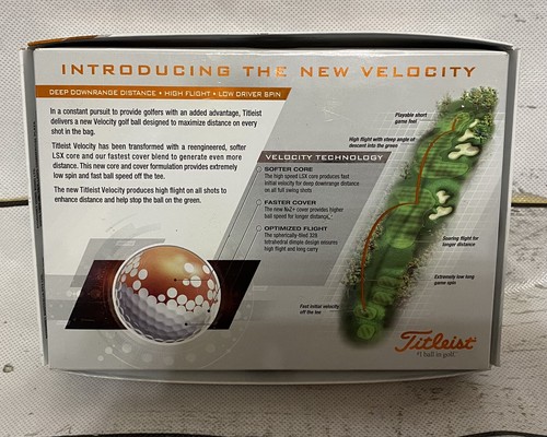 NEU im Karton Titleist Velocity Golfbälle weiß vorherige Generation (zwei Dutzend) SELTEN - Bild 4 von 9