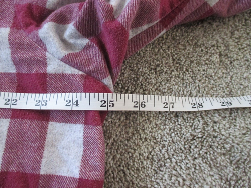 David Taylor Men's Red/White Plaid Flannel Button Up Shirt, Size XL, VGC - Picture 6 of 8