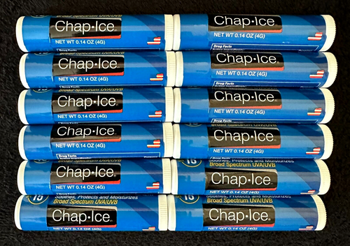 12pk CHAP ICE SPF 15 ORIGINAL 12H HIDRATACIÓN CALMAR SECO BÁLSAMO LABIAL AGRIETADO CHAPSTICK - Imagen 2 de 7