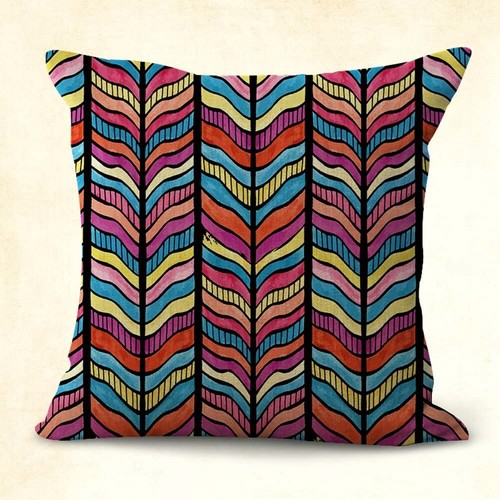 set of 4 home decor pillowcover south-western abstract cushion covers - Picture 5 of 9