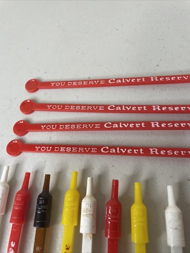 Lote De 22 Palitos De Colección Calvert Reserve Bebida Agitador Publicidad 5 Colores - Imagen 3 de 8