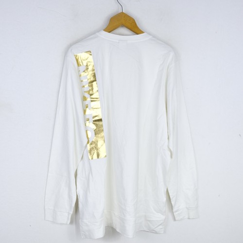 Felpa Nike Uomo Taglia XXL Cotone Bianca Man Sweater Sportiva Comoda Logo Casual - Foto 6 di 6