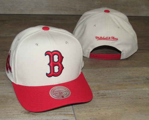 Mitchell & Ness Boston Red Sox Pro Crown Game On Snapback Mütze Kappe Größe Herren
