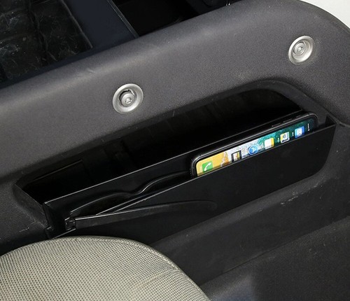 For Land Rover Defender 2020-2024 Black ABS Console Storage Box Frame Cover Trim - Picture 2 of 14