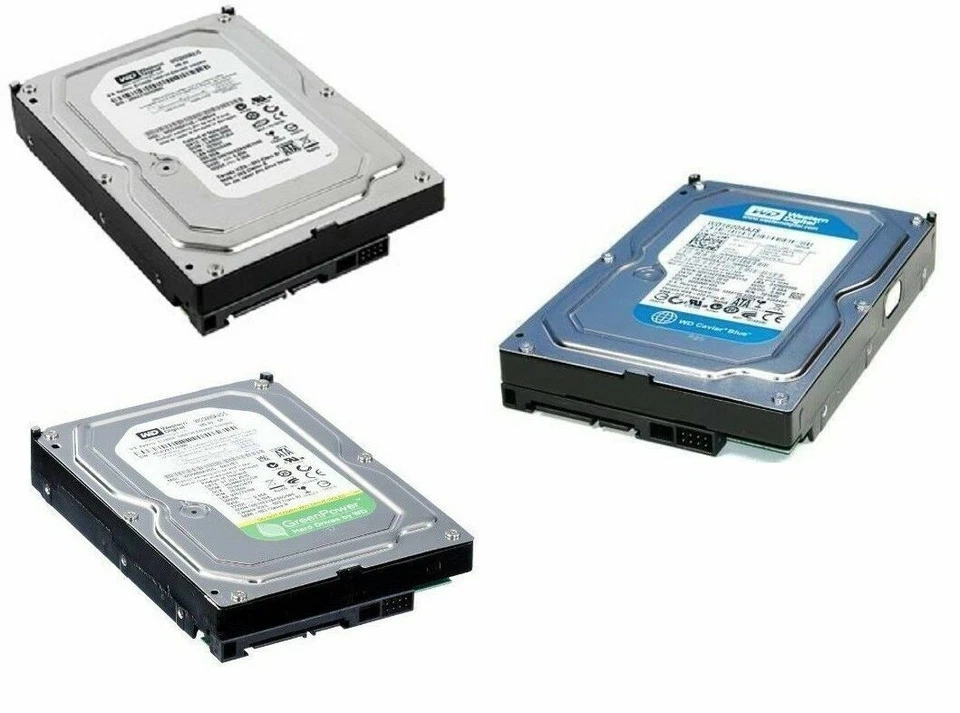 Western Digital 3,5 Zoll SATA PC Festplatte 250GB 500GB 750GB 1TB 2TB 3TB