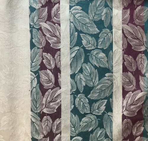 New Tablecloth, Burgundy Green Gold Damask, 60” x 140”, with 12 Napkins - Picture 3 of 7