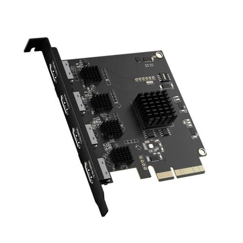 ACASIS 4 Channel Built-in PCI-E 2.0 X4 Video Capture Card 1080P 60Hz 20Gb/S - Picture 1 of 16