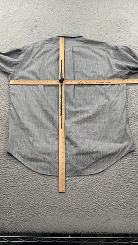Ralph Lauren Mens Yarmouth Shirt 16 32/33 Pinpoint Oxford Herringbone Gray - Picture 6 of 11