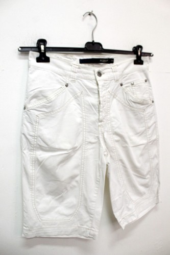 Jeckerson Men's Bermuda Pantalone Size 30/44 Jeans White Cotton Pant Trousers - Picture 6 of 12