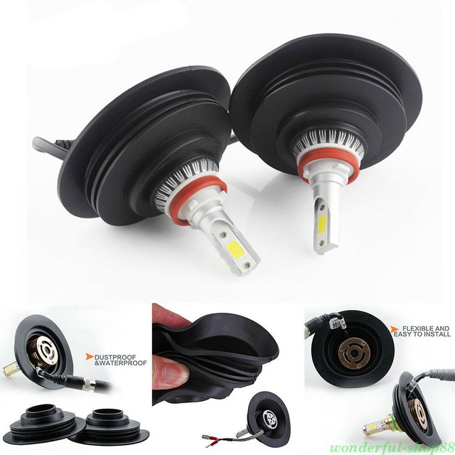 Universal Car Headlight Dust Cover Cap For HID LED Conversion C6 Bulb