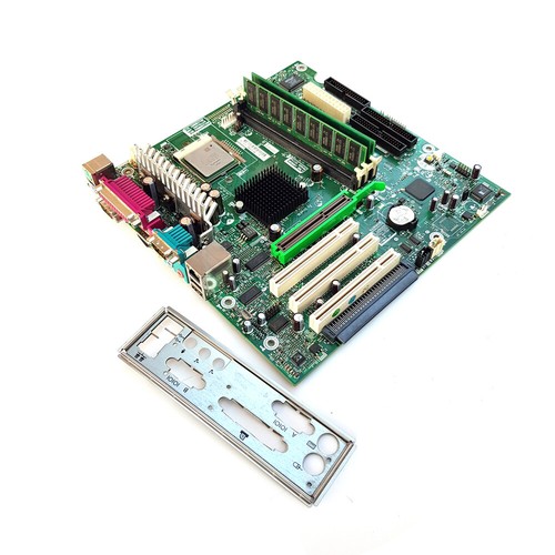 Compaq 277498-001 Motherboard Socket mPGA478B + Intel CPU + SDRAM + I/O Plate - 第 1/10 張圖片