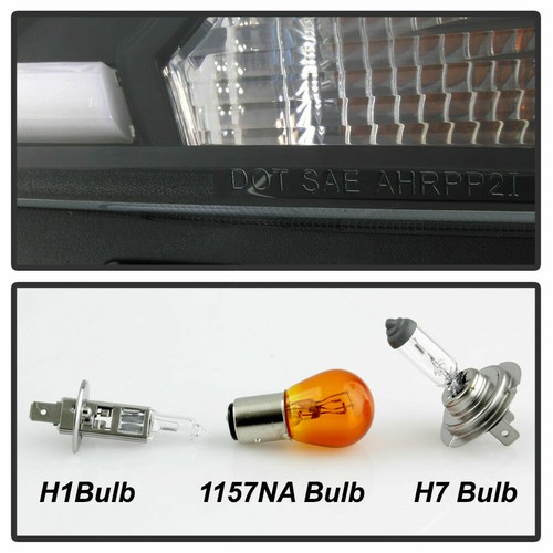 15-20 Chevy Colorado LED Tube Dual Halo Projector Headlights Black LT WT Z71 ZR2 - Picture 6 of 7