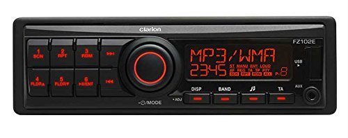 Clarion FZ102E 1-DIN Autoradio USB MP3 AUX-IN RDS Radio mit geringer Einbautiefe