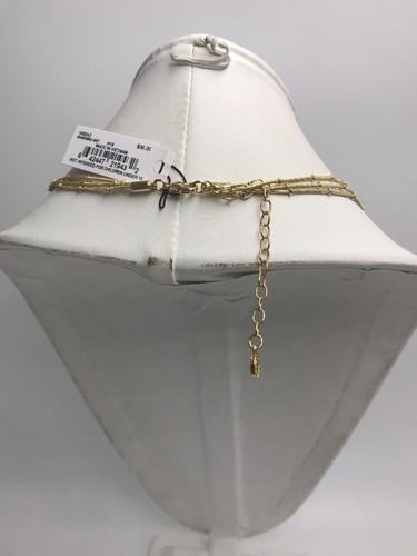 $36 COLLANA ANNE KLEIN SHAKEY STONE TRIPLA FILA ARANCIONE 17 PIÙ 3" AK 101A - Foto 5 di 6