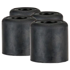 Four Pack Penn Elcom F1691 Rubber Cabinet Foot 1" Dia. x 1" H Heavy-duty Black